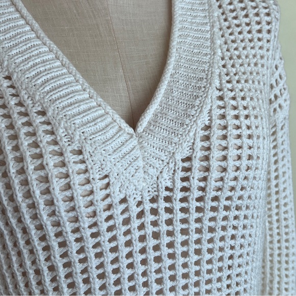 Madewell Open-Stitch V-Neck Pullover Sweater Size XS - Picture 6 of 11